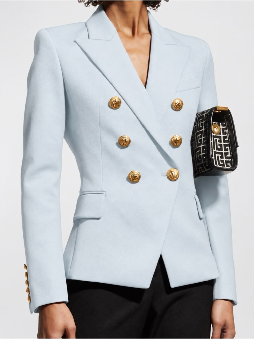 BALMAIN Six-Button Classic Double-Breasted Blazer